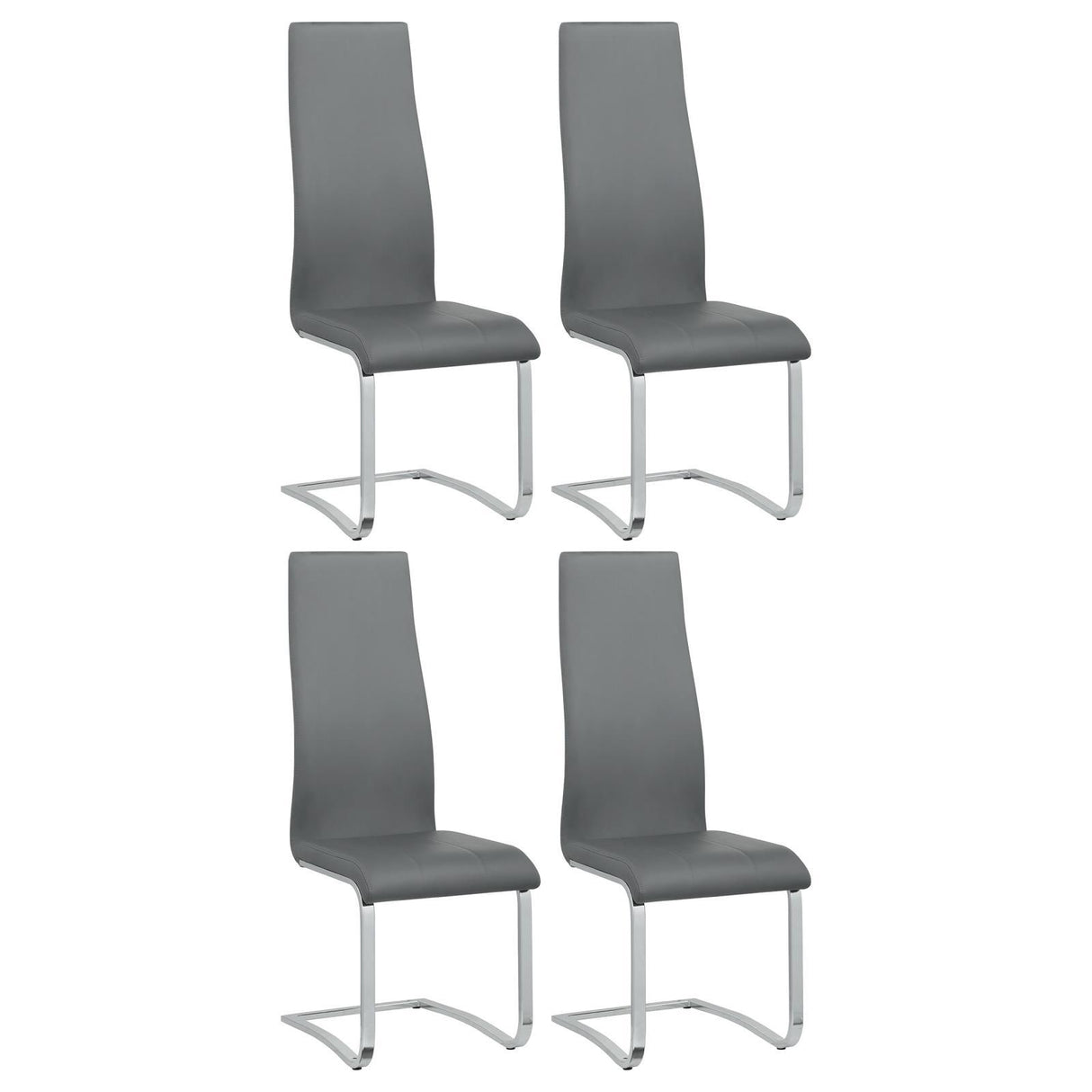 High Back Side Chairs Dining Chairs With Padded Upholstery (Set of 4)