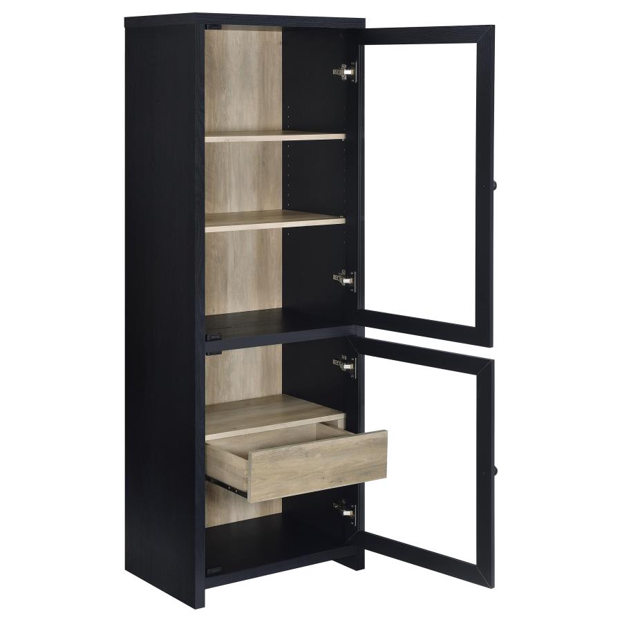Denison 3-piece Entertainment Center 79-inch TV Stand Black - 720223-SET