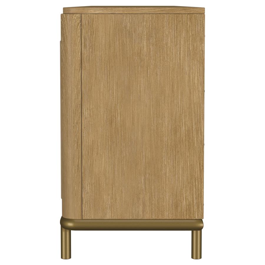 Arini Rattan Cane 2-door TV Stand Media Console Sand Wash - 720253