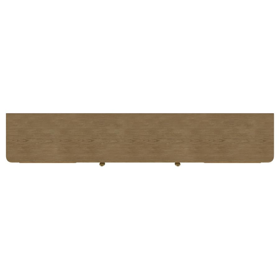 Arini Rattan Cane 2-door TV Stand Media Console Sand Wash - 720253