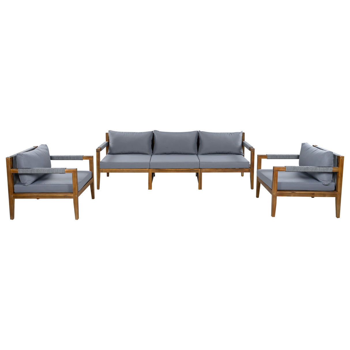 3 Piece Outdoor Sectional Sofa Set