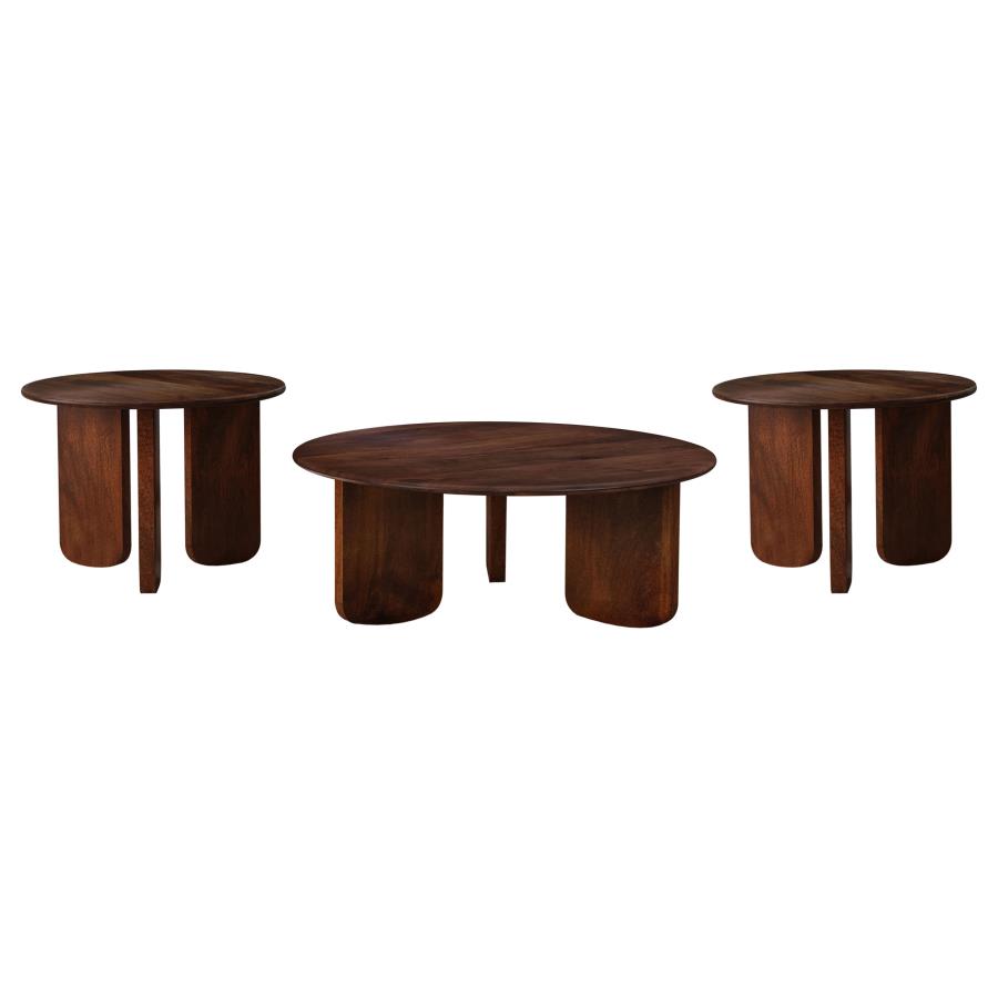 Dale 3-piece Solid Wood Coffee and End Table Set Brown - 721998-S3
