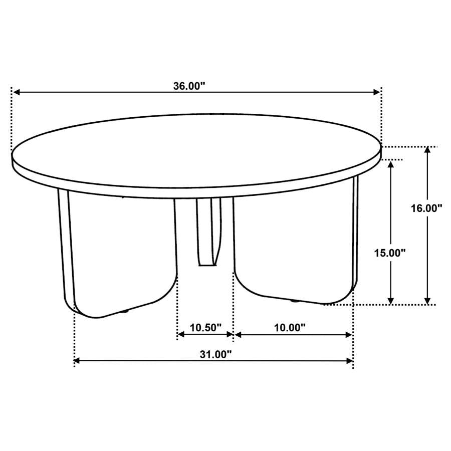 Dale 3-piece Solid Wood Coffee and End Table Set Brown - 721998-S3