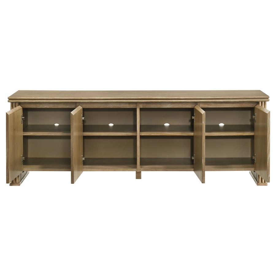 Adina 70-inch TV Stand Media Console Distressed Light Brown - 722933