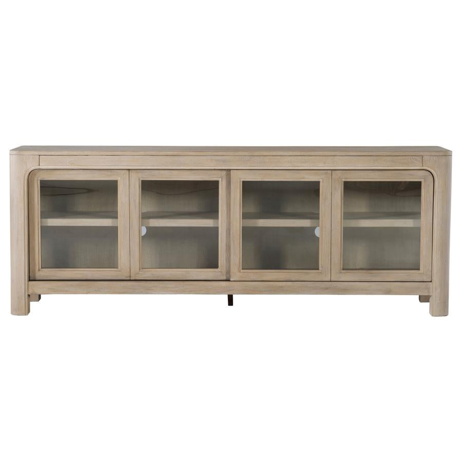 Solano 71-inch 2-door TV Stand Media Console Weathered Mango - 723483