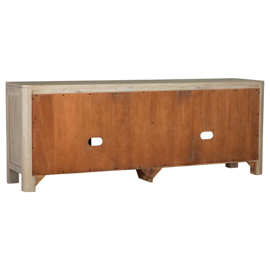 Solano 71-inch 2-door TV Stand Media Console Weathered Mango - 723483