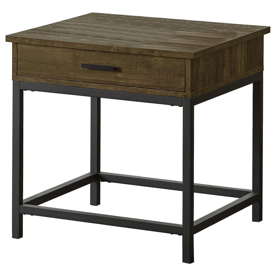 Byers 2-piece Lift Top Coffee and End Table Set Brown Oak - 723778-S2
