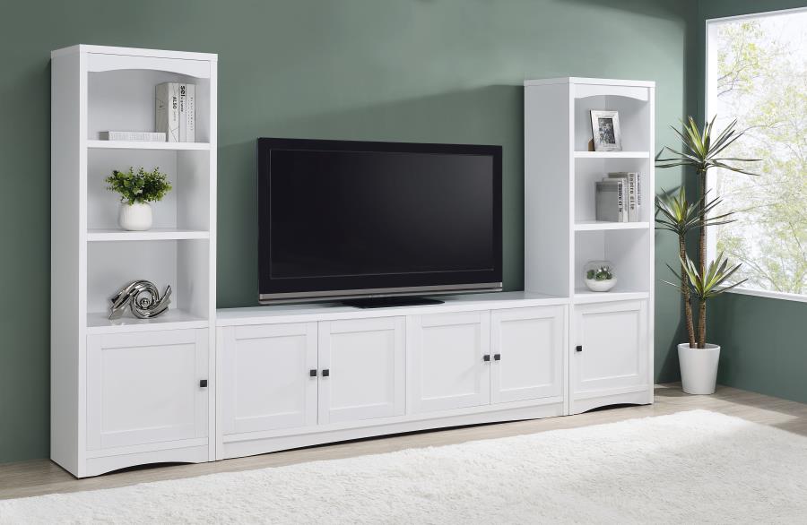 Laughlin 3-piece Entertainment Center TV Stand White - 724113-SET