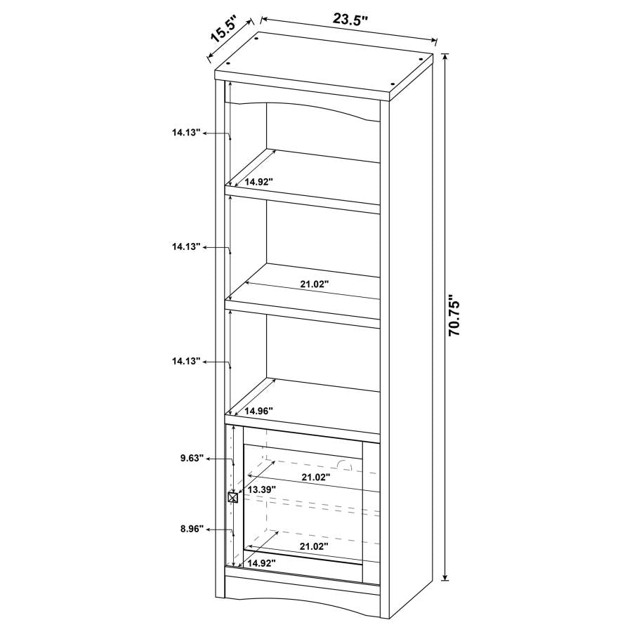 Laughlin 3-piece Entertainment Center TV Stand White - 724113-SET