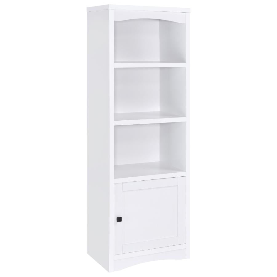 Laughlin 3-shelf Engineered Wood Media Tower White - 724114