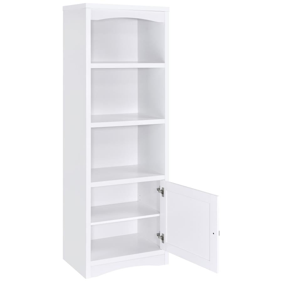 Laughlin 3-shelf Engineered Wood Media Tower White - 724114