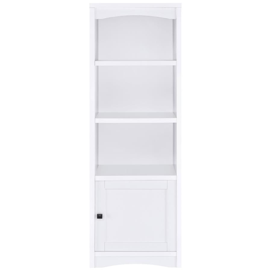 Laughlin 3-shelf Engineered Wood Media Tower White - 724114