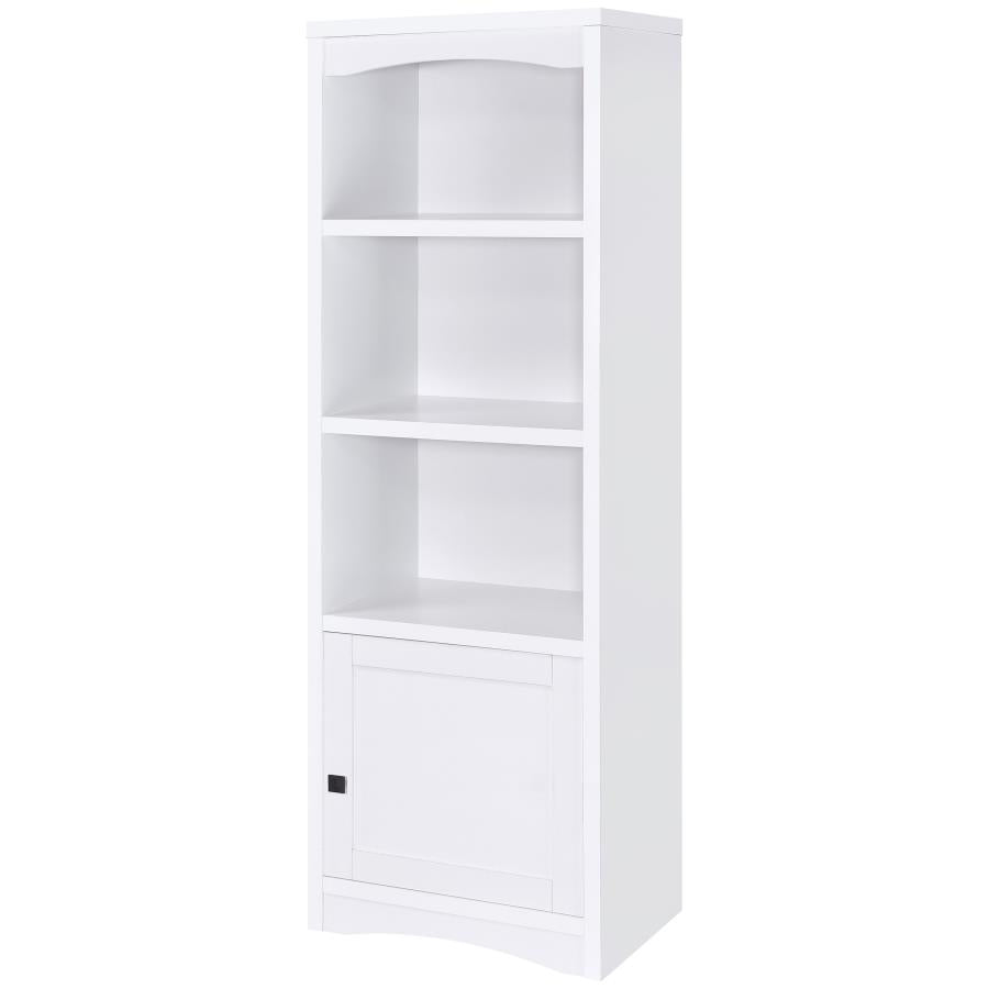 Laughlin 3-shelf Engineered Wood Media Tower White - 724114