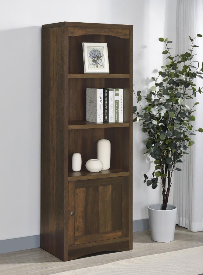 Laughlin 3-shelf Engineered Wood Media Tower Dark Pine - 724124