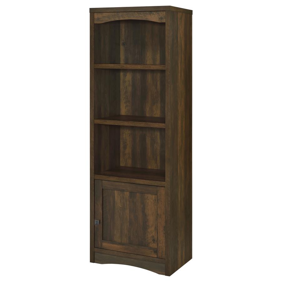Laughlin 3-shelf Engineered Wood Media Tower Dark Pine - 724124