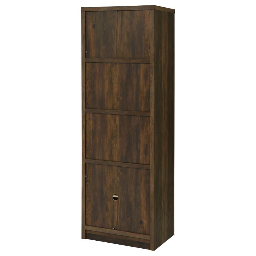 Laughlin 3-shelf Engineered Wood Media Tower Dark Pine - 724124