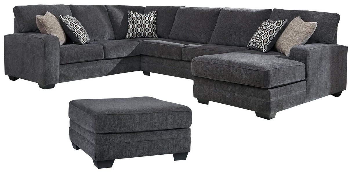 Tracling 3-Piece Sectional with Ottoman - 72600U1