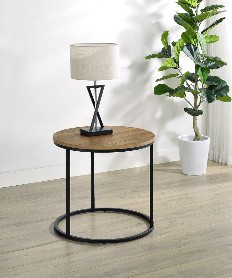 Lainey Round Occasional Side End Table Mango - 736037