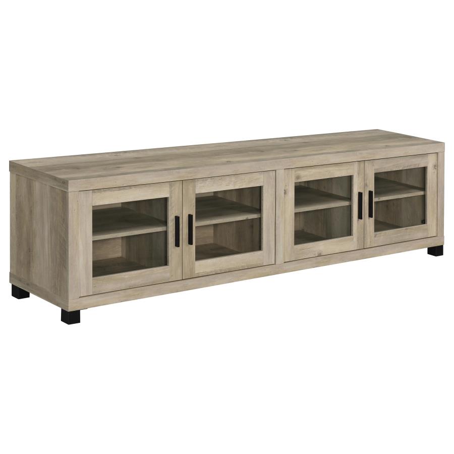 Sachin 3-piece 79-inch TV Entertainment Center Antique Pine - 736283-SET