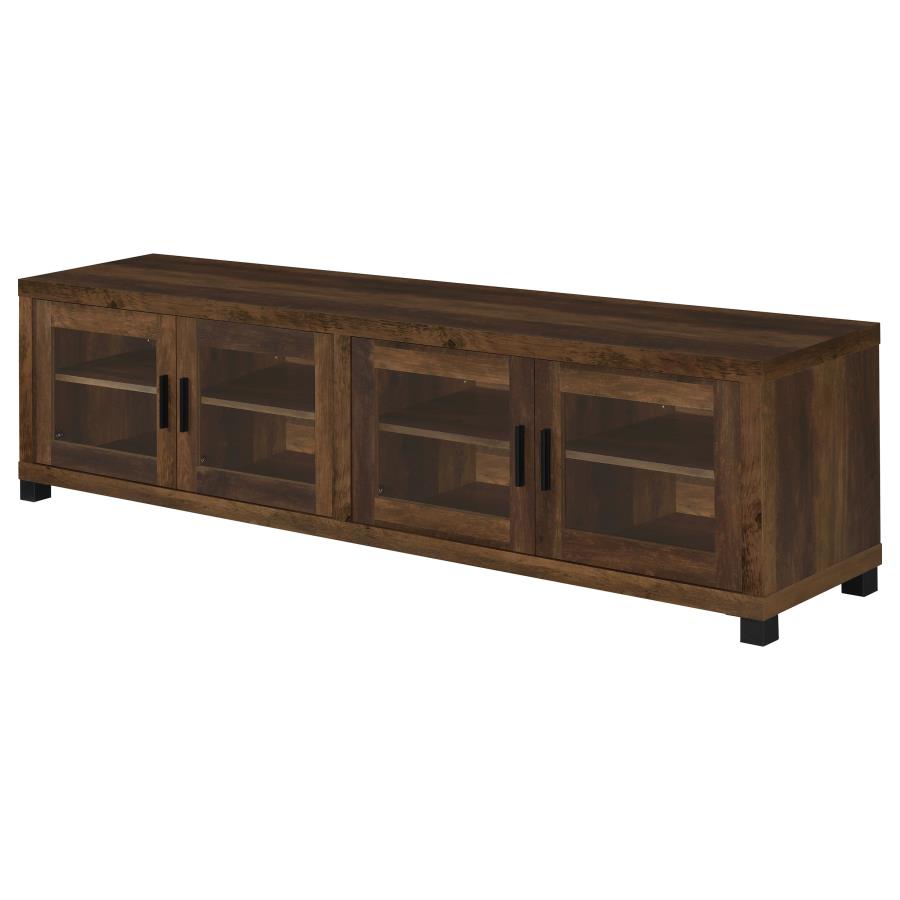 Sachin 3-piece 79-inch TV Entertainment Center Dark Pine - 736293-SET