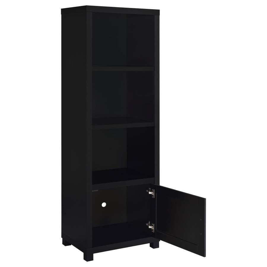 Jupiter 3-piece Entertainment Center 79-inch TV Stand Black - 736303-SET