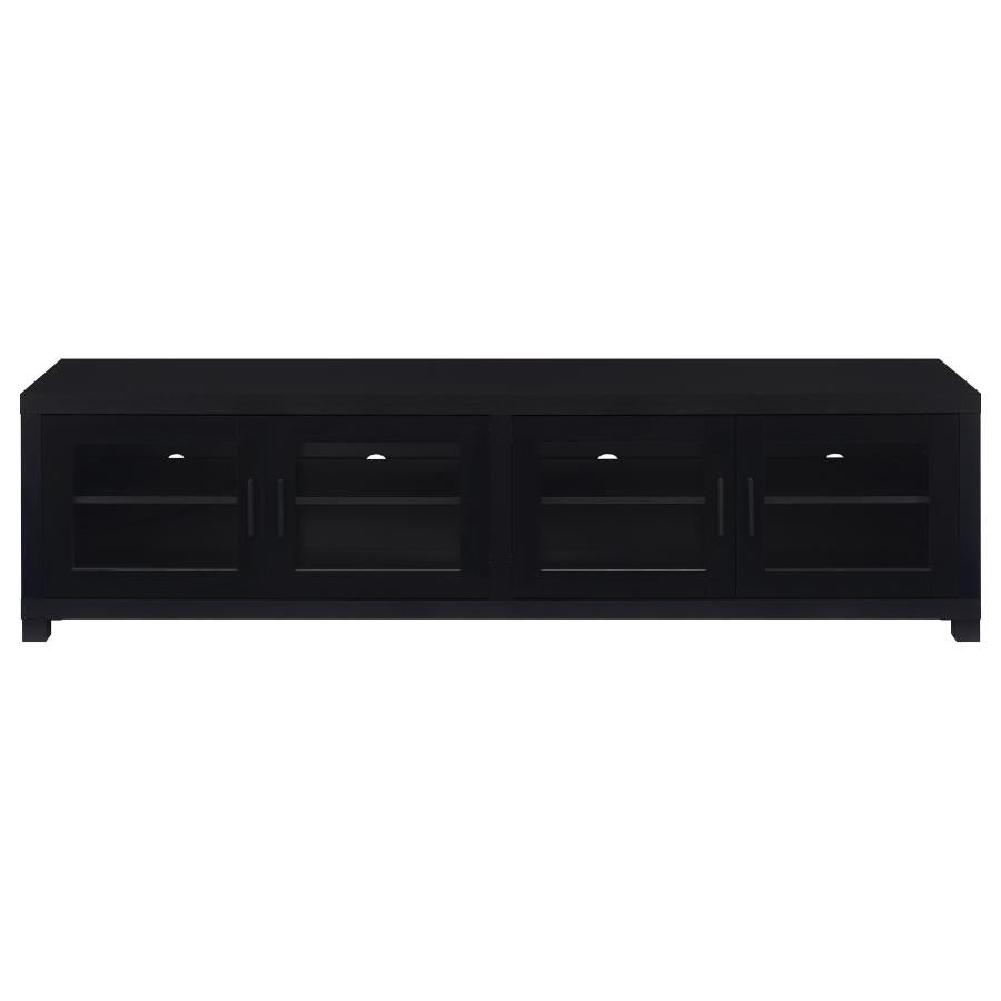 Jupiter 3-piece Entertainment Center 79-inch TV Stand Black - 736303-SET