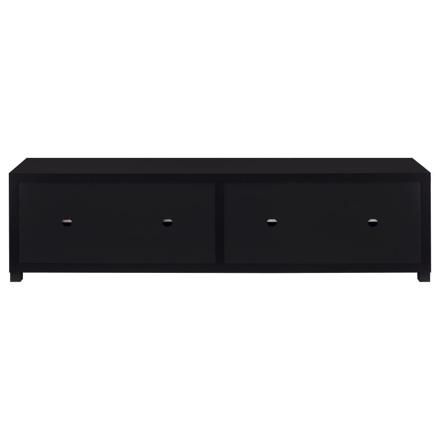 Jupiter 3-piece Entertainment Center 79-inch TV Stand Black - 736303-SET
