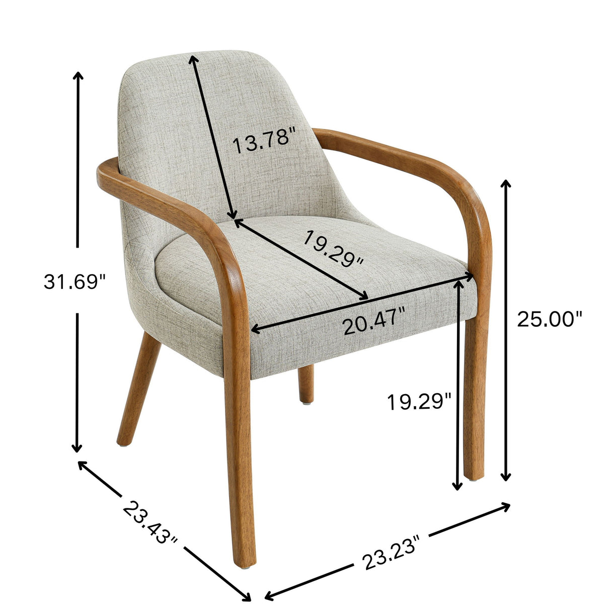Dining Upholstered Armchairs (Set of 2)