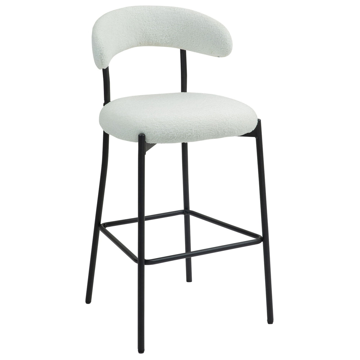 Counter Height Bar Stools With Powder Coating Base And Footrest