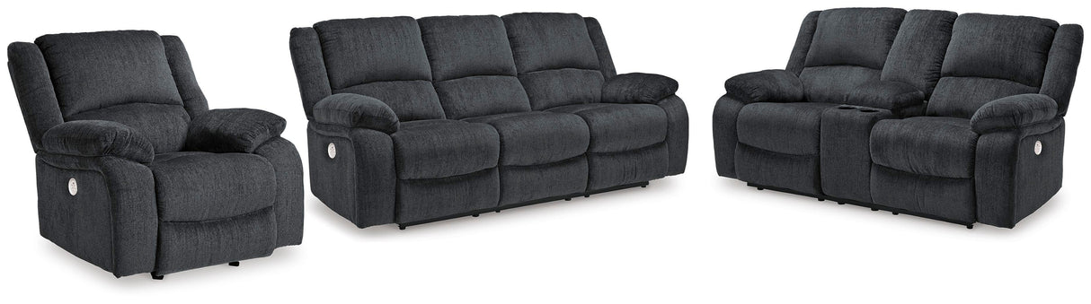 Draycoll Power Reclining Sofa, Loveseat and Recliner - 76504U5