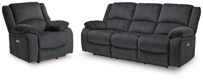 Draycoll Power Reclining Sofa and Power Recliner - 76504U11