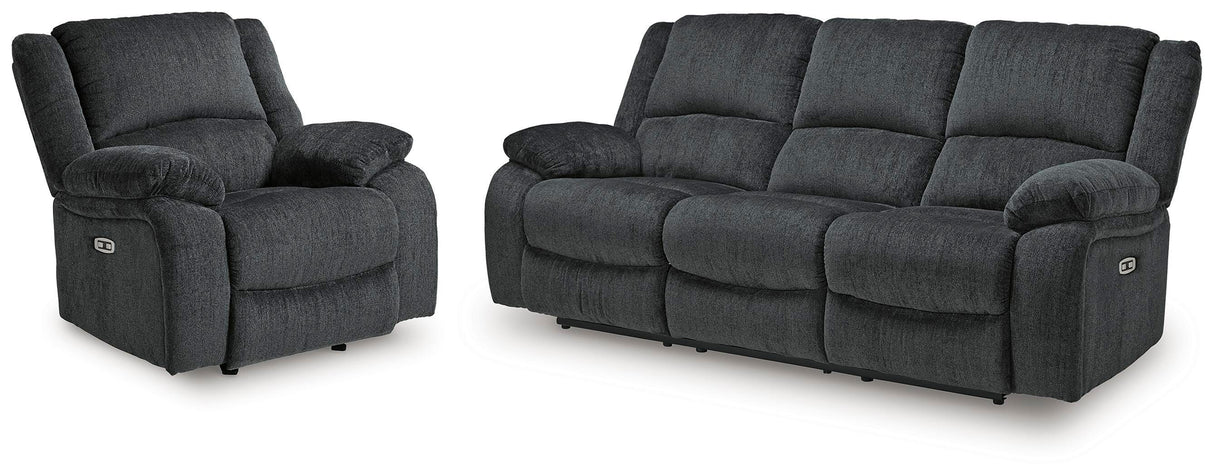 Draycoll Power Reclining Sofa and Power Recliner - 76504U11