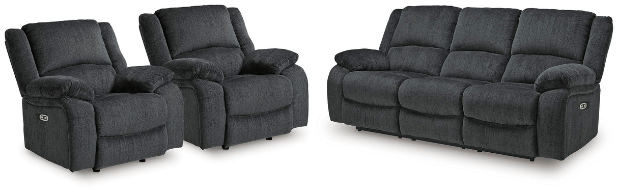 Draycoll Power Reclining Sofa and 2 Power Recliners - 76504U12