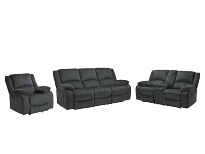 Draycoll Reclining Sofa, Loveseat and Recliner - 76504U4