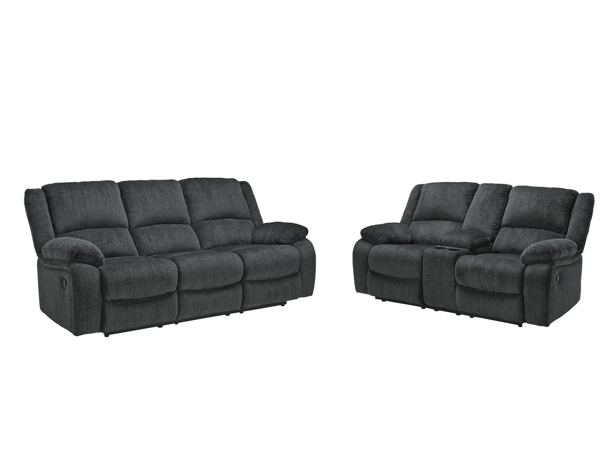 Draycoll Reclining Sofa and Loveseat - 76504U1