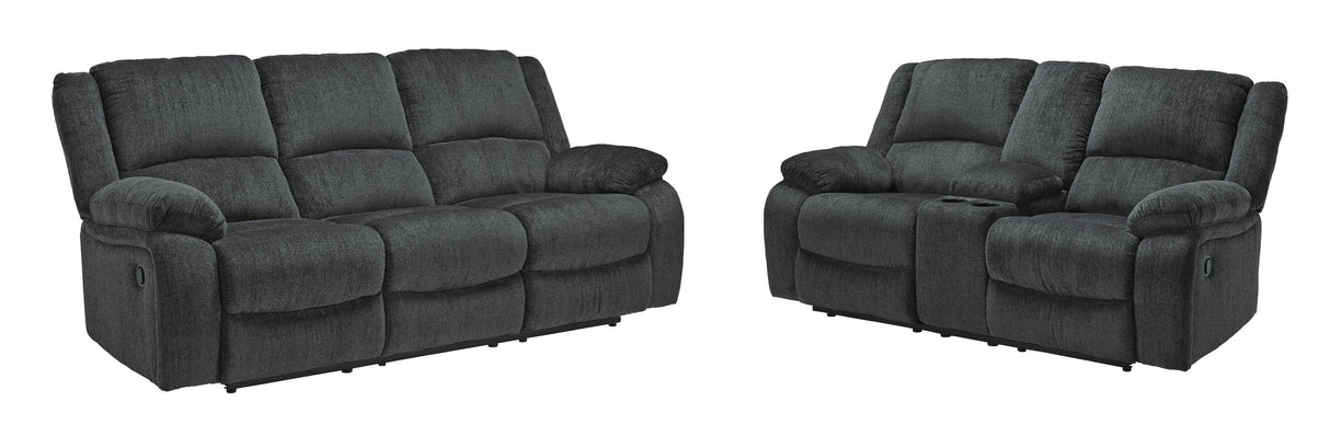 Draycoll Reclining Sofa and Loveseat - 76504U1