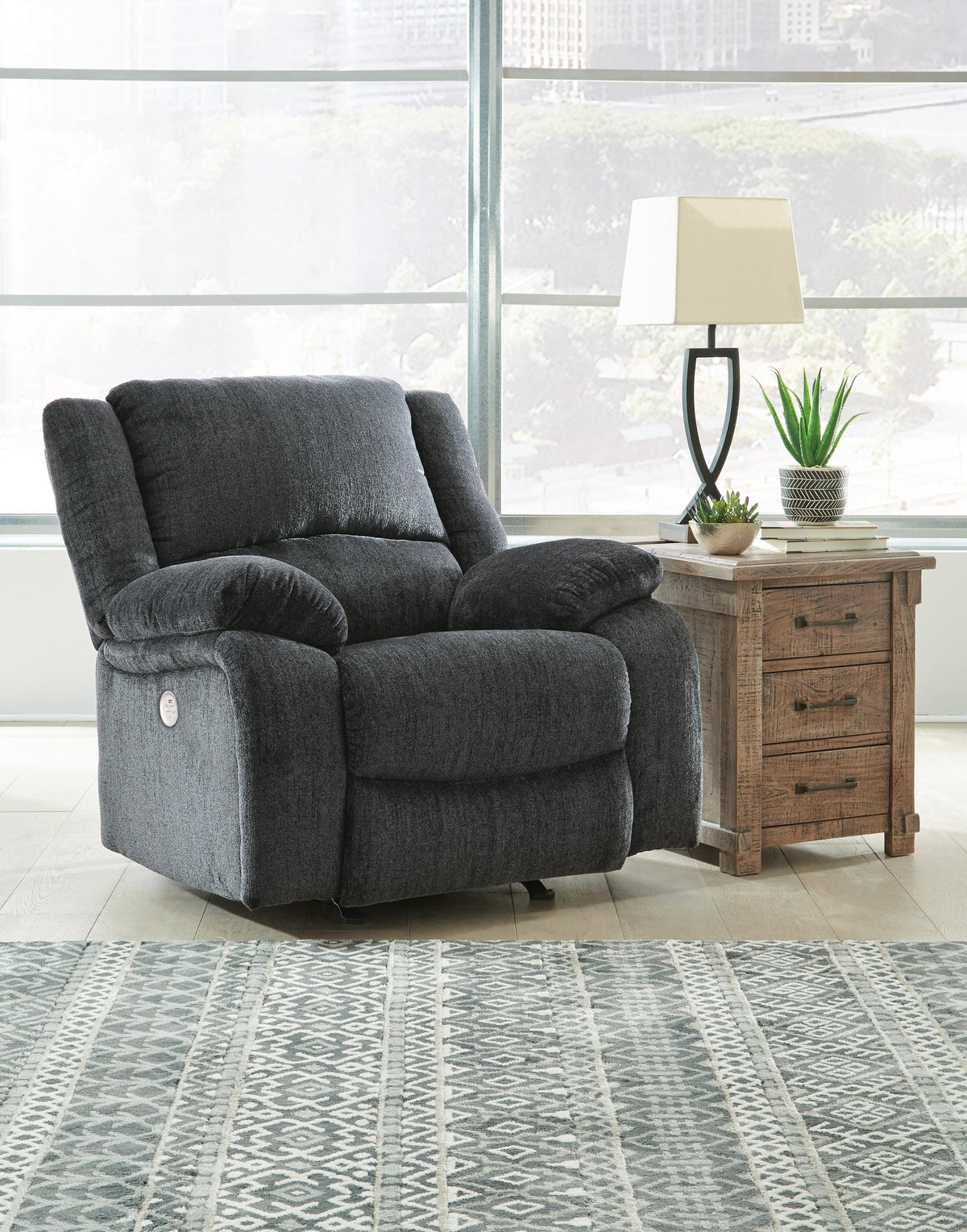 Draycoll Power Reclining Loveseat and Power Recliner - 76504U8