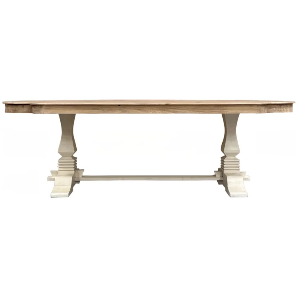 VD MELINDA LINEN LATTE DINING TABLE #630 - MELINDA