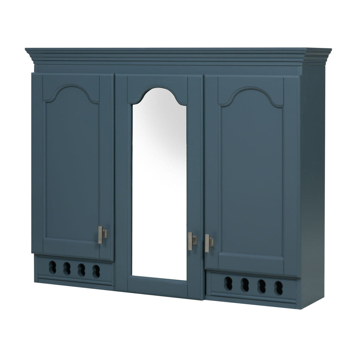 Wall Mount Mirror Cabinet With Adjustable Shelves, Soft Closing Hinges