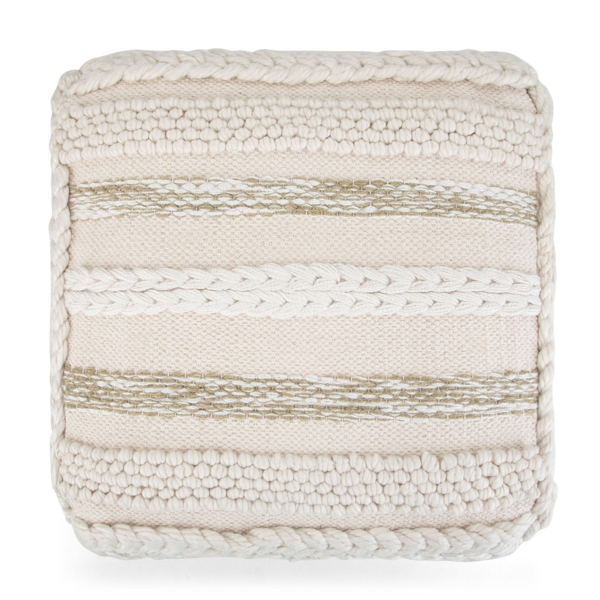Sommer - Handcrafted Square Pouf