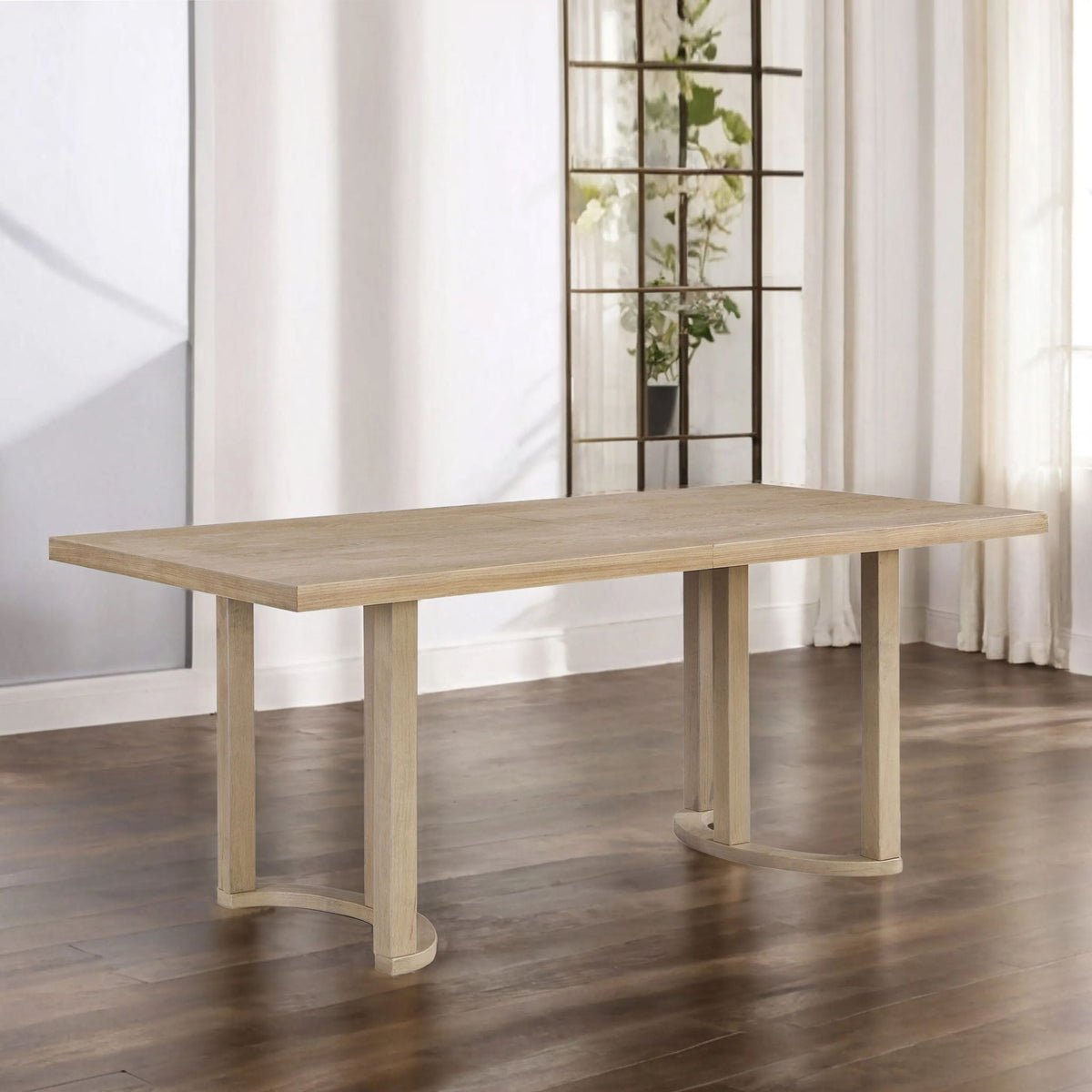 Modern Dining Table Solid Wood