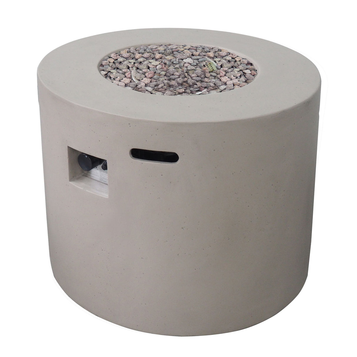 Round Iron Fire Pit With 40, 000 Btu
