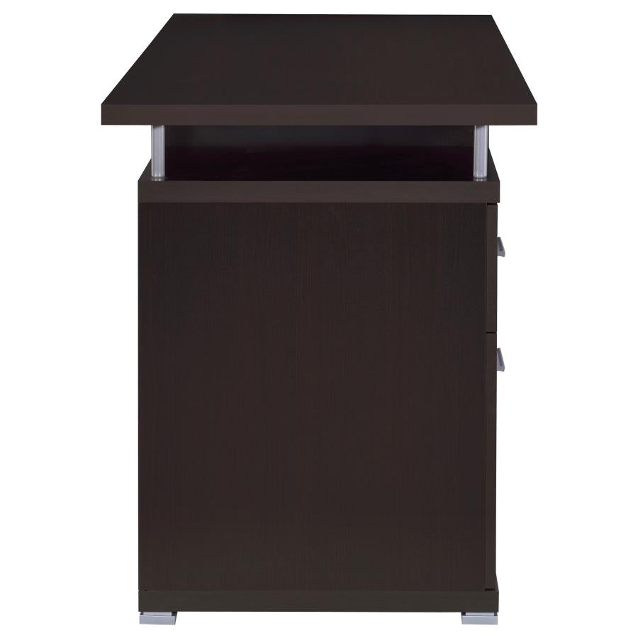Tracy 55-inch 2-drawer Office Computer Desk Cappuccino - 800107