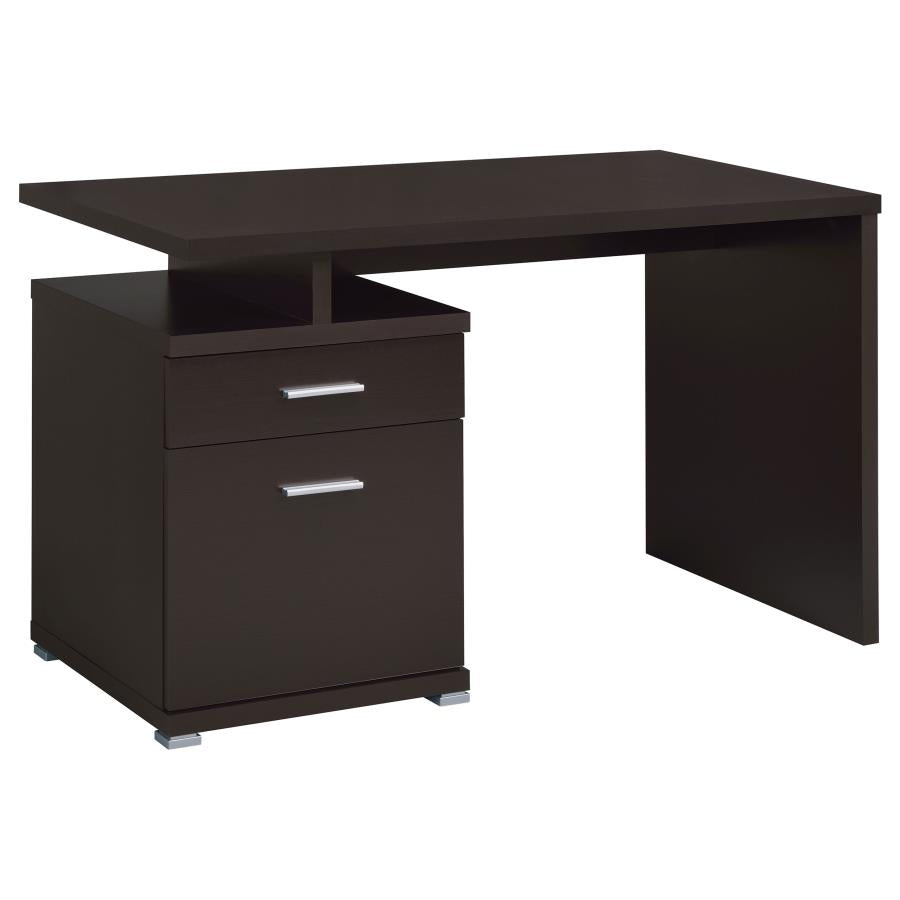 Irving 47-inch 2-drawer Office Computer Desk Cappuccino - 800109