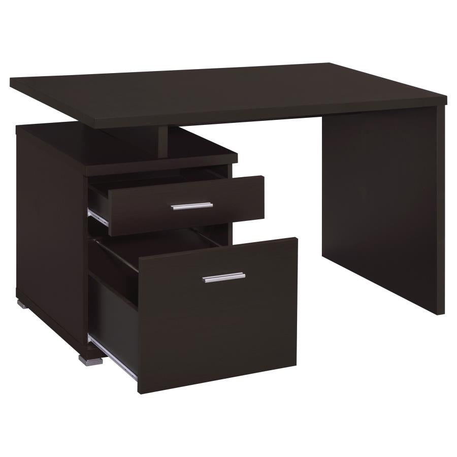 Irving 47-inch 2-drawer Office Computer Desk Cappuccino - 800109