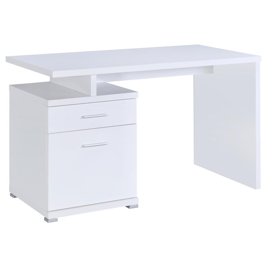Irving 47-inch 2-drawer Office Computer Desk White - 800110