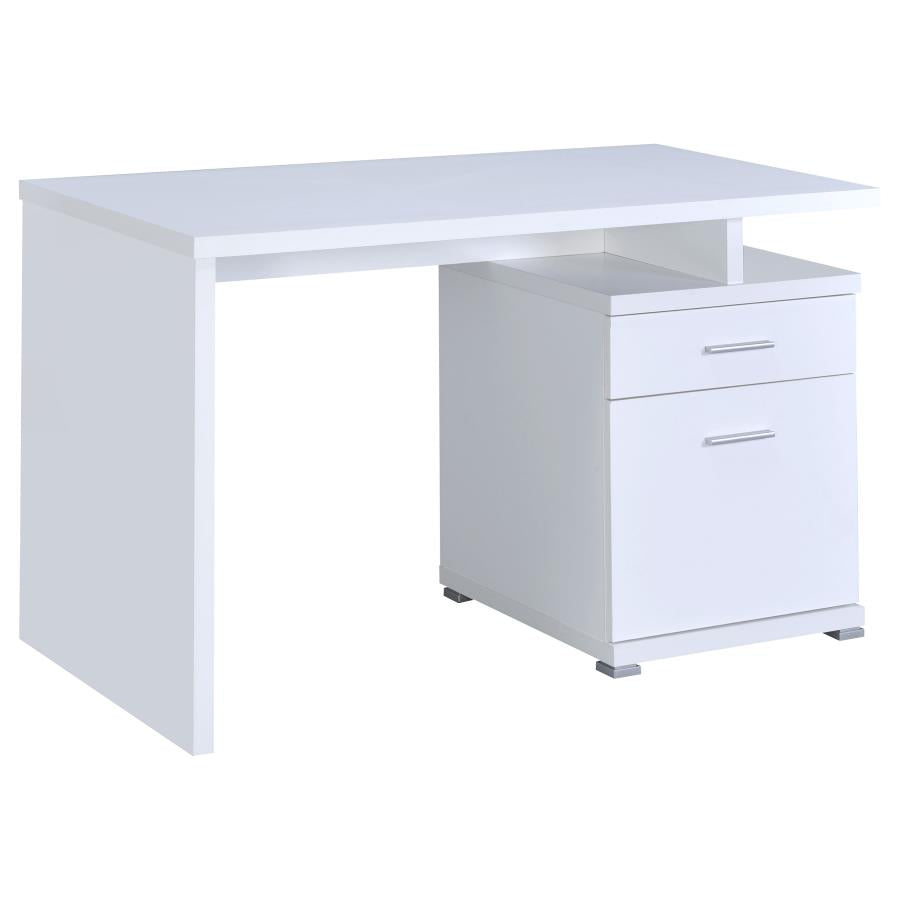 Irving 47-inch 2-drawer Office Computer Desk White - 800110