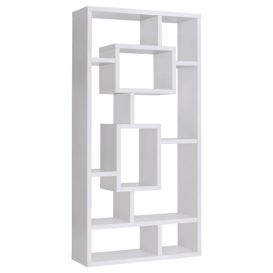 Corey 71-inch 8-shelf Bookshelf White - 800157