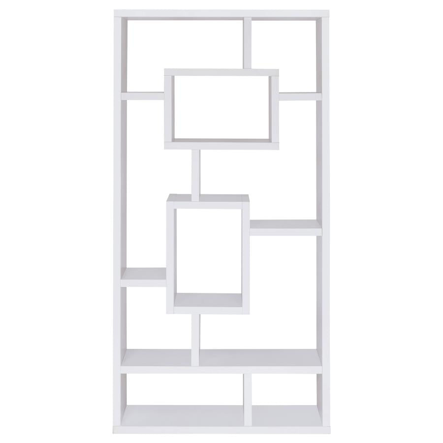 Corey 71-inch 8-shelf Bookshelf White - 800157