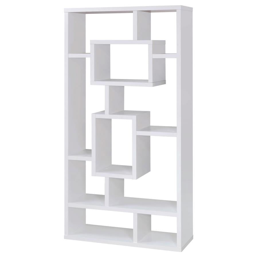 Corey 71-inch 8-shelf Bookshelf White - 800157